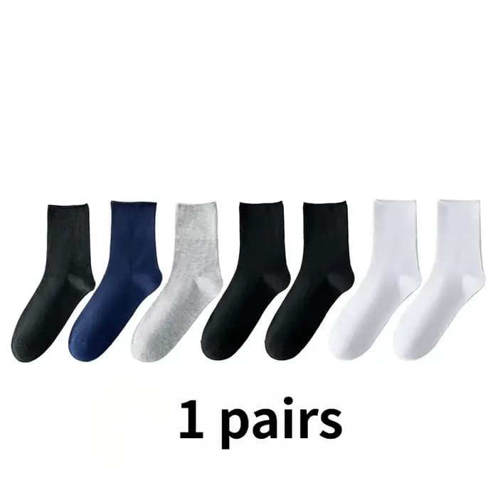 1/7 paires de chaussettes diabétiques non compressives pour hommes, douces, respirantes, coupe ample