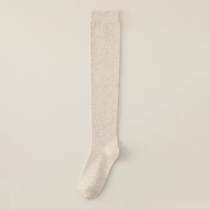 Femmes chaussettes de haute qualité nouvelle mode d'automne plaine genou chaussettes Style coréen lo