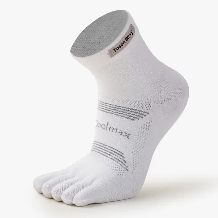 Chaussettes à Cinq Doigts pour Homme, Absorbant la Sueur, Respirantes, pour Marathon, Course à Pied,