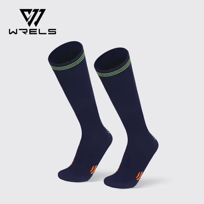 WRELS Sport chaussettes de cyclisme absorbant les chocs anti-dérapant varices chaussettes de Compres