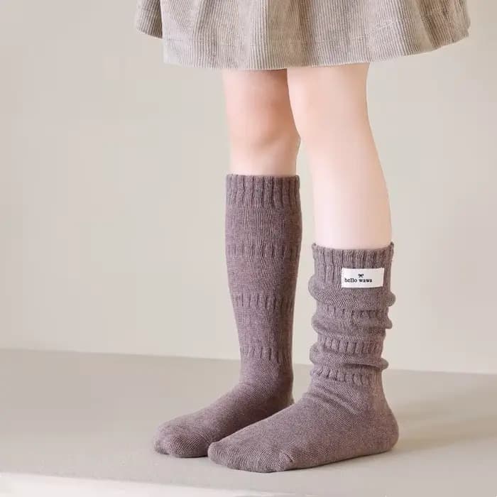 Chaussettes longues pour filles, printemps automne, nouvelles chaussettes en coton pour enfants, cha