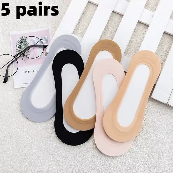 Chaussettes bateau invisibles pour femmes, respirantes, en silicone, antidérapantes, ultra-fines, co