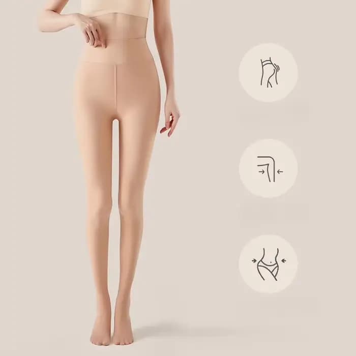 Collants épais en peluche brillant pour femmes, vêtements d'extérieur chauds d'hiver doublés de pola