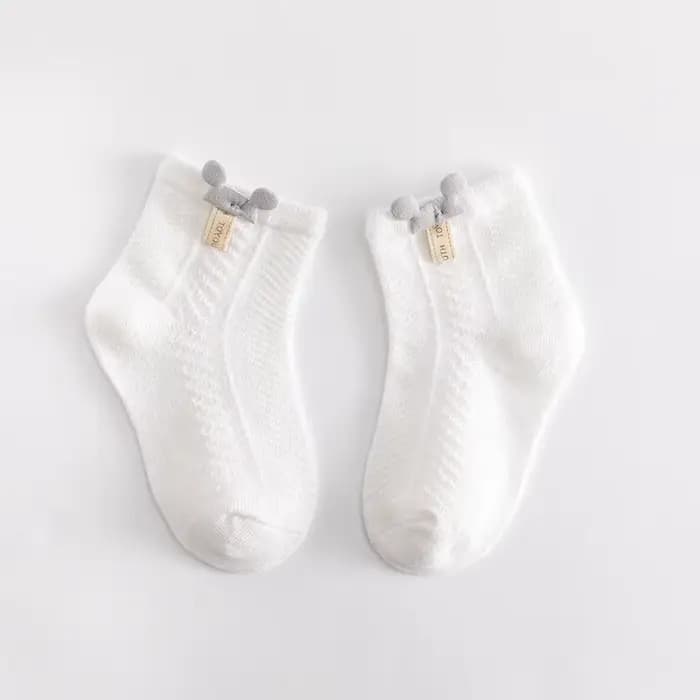 4 paires/lot été bébé maille mince chaussettes dessin animé doux coton nouveau-né chaussette princes