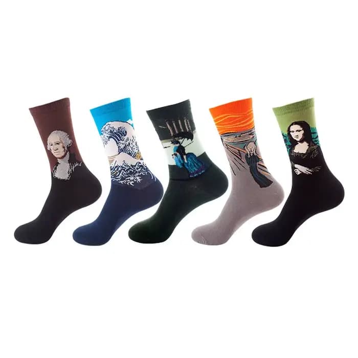 Ensemble de chaussettes tendance 10 pièces (5 paires) | Nouvelles chaussettes unisexes en coton re
