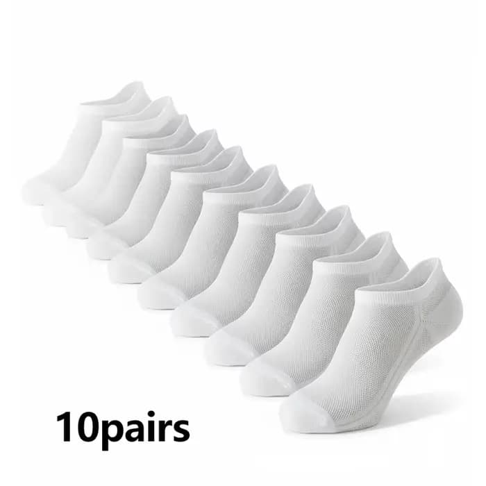 10/20 paires de chaussettes de cheville pour hommes, chaussettes de sport en maille respirante, chau