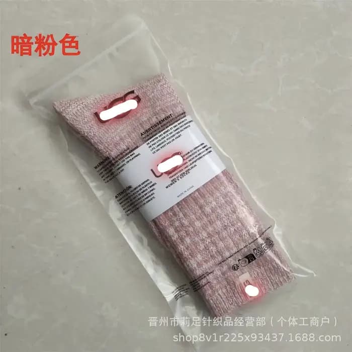 Chaussettes décontractées pour femmes, chaussettes en coton chaud de couleur unie, respirantes, anti