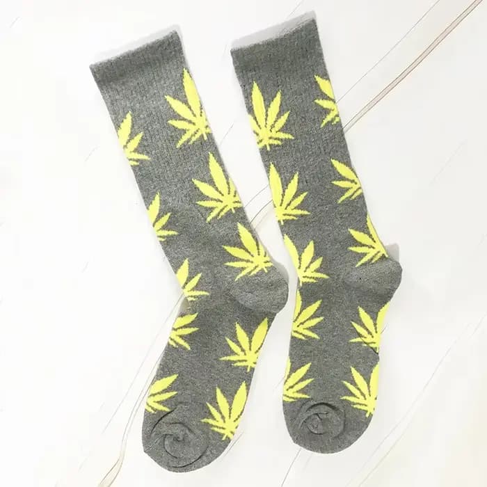 Pas cher femmes hommes cheville érable chaussette chanvre Meias feuille femme printemps été mauvaise