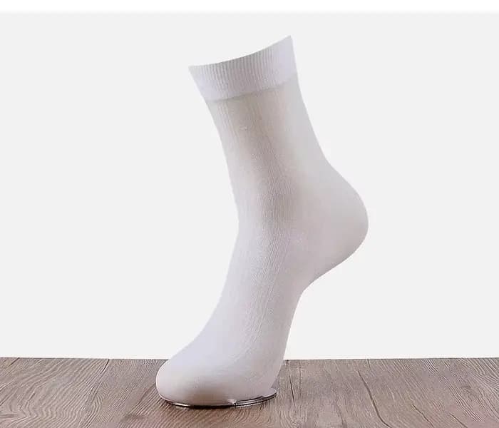 Chaussettes d'Été en Fibre de Bambou pour Homme, sulfà Rayures Fines, Sans Talon, d'Affaires, 10 Pai