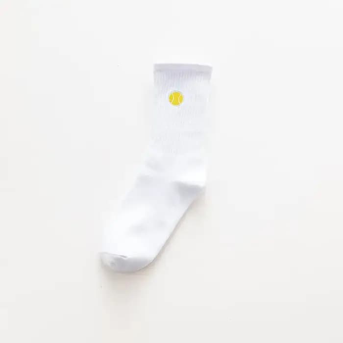 Bas de sport en coton Harajuku pour hommes et femmes, chaussettes longues imprimées, broderie de ten