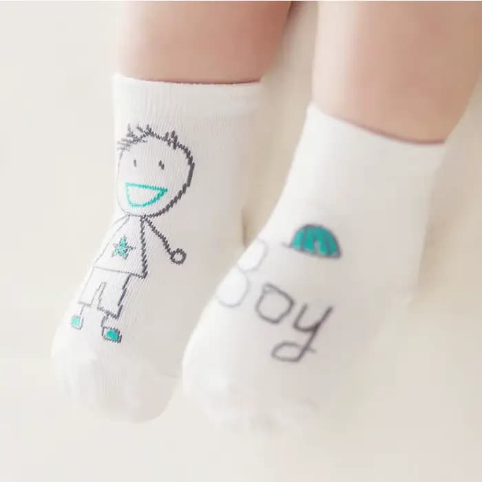 Chaussettes Asymétriques en Coton pour Nouveau-Né Garçon et Fille, Anti-alde, Mignonnes, Printemps É