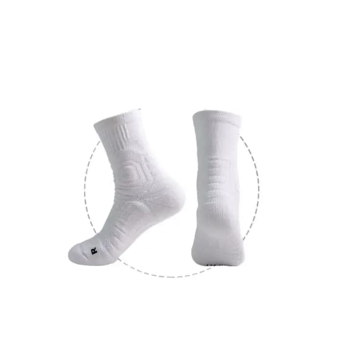 1 paire de chaussettes de basket-ball professionnelles pour hommes, avec fond épais en tissu éponge,