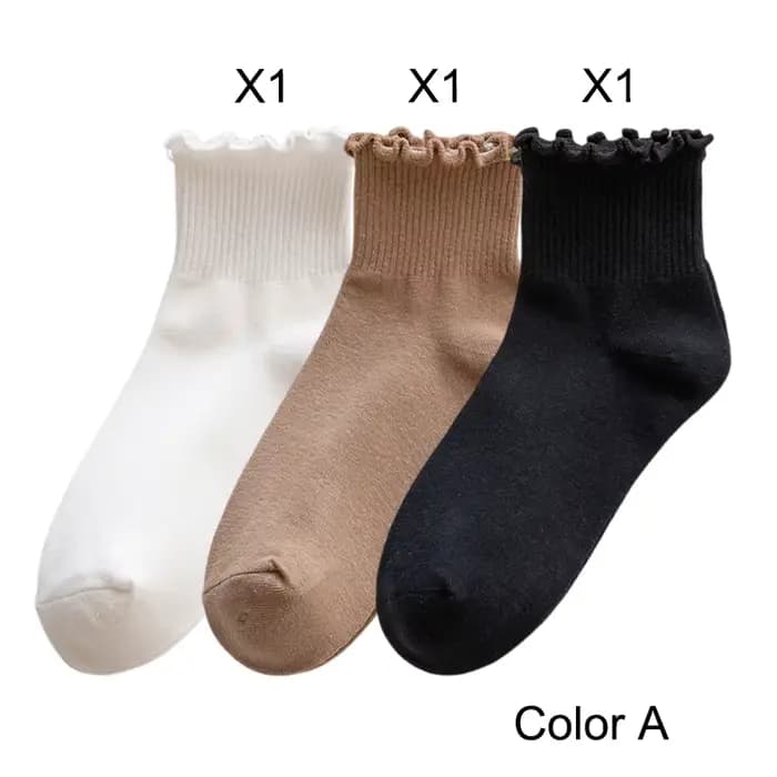 3 paires/lot chaussettes mignonnes pour femmes nouveau Style japonais respirant filles chaussettes c