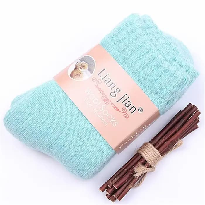 Super chaud Funn solide chaussettes laine mérinos lapin chaussettes neige hiver chaussettes calceta