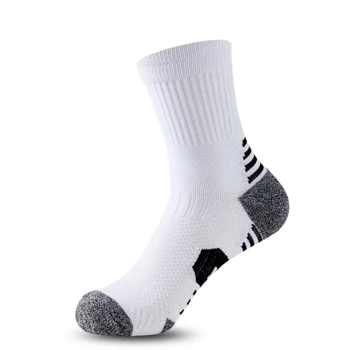 2 paires de chaussettes de sport de compression pour hommes, chaussettes athlétiques respirantes en