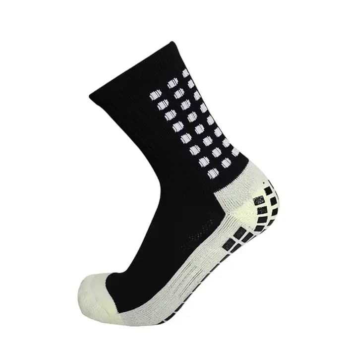 Chaussettes de football antidérapantes en coton pour hommes, chaussettes de sport avec grip, calceta