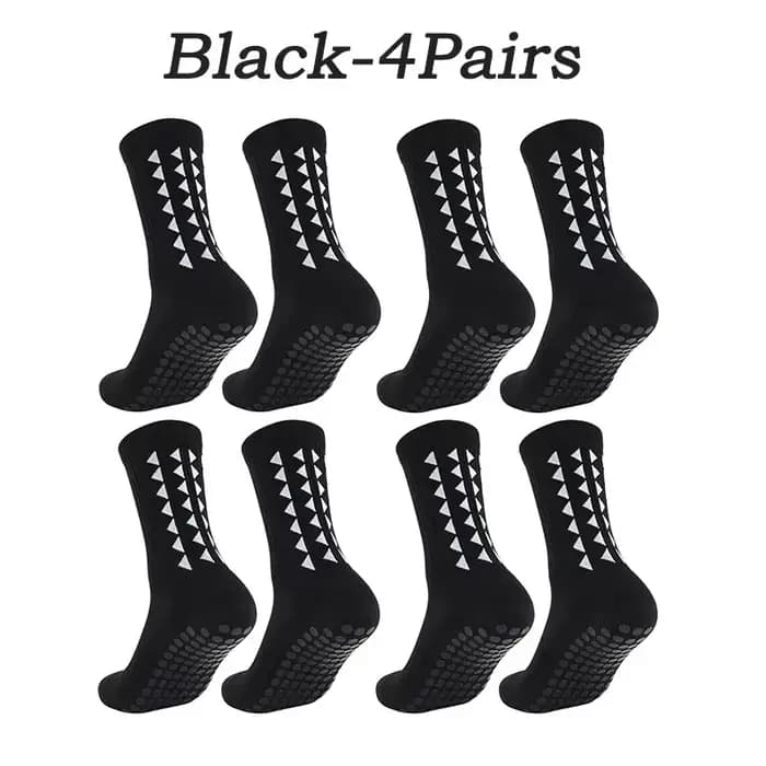6 paires de chaussettes de sport antidérapantes pour hommes et femmes, chaussettes de football, chau