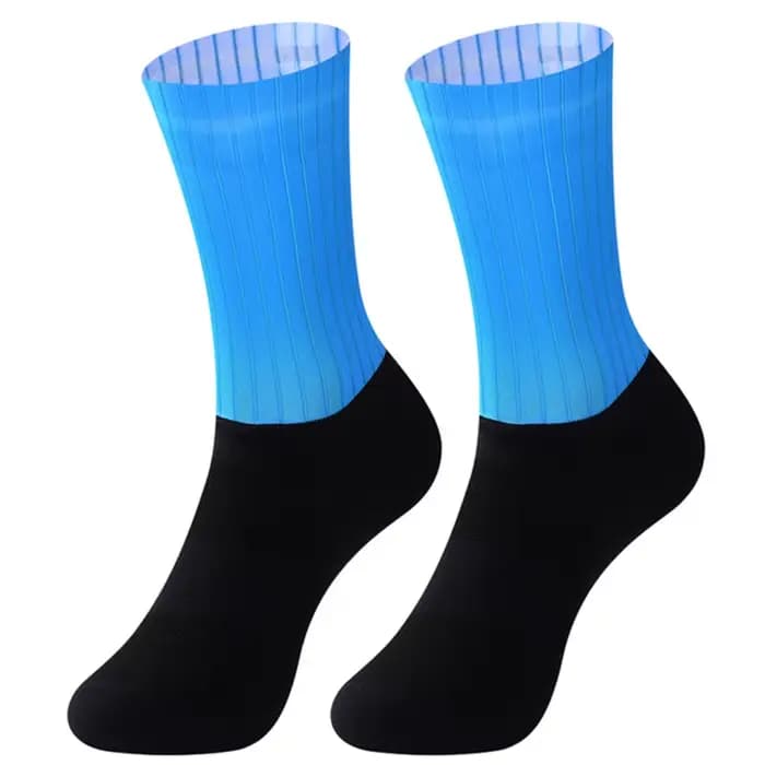 Chaussettes Aero coordonnantes en silicone pour hommes, chaussettes Whiteline d'été, chaussettes de