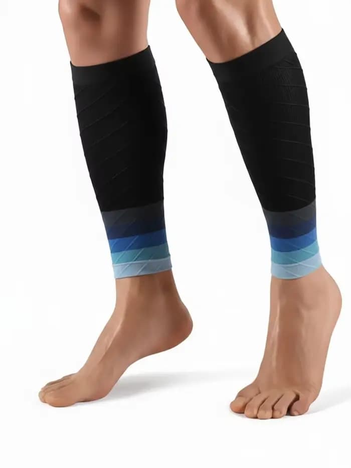 Manchons de compression de soutien de mollet pour femmes et hommes, chaussettes de jambe sans pieds,