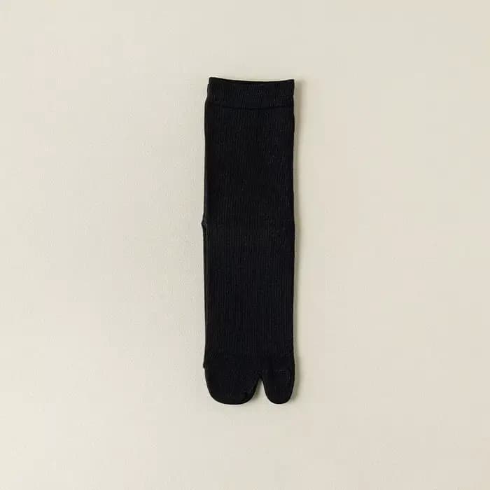 Mode Style japonais Tabi orteil chaussettes pour hommes femmes été fibre deux doigts chaussettes Kim