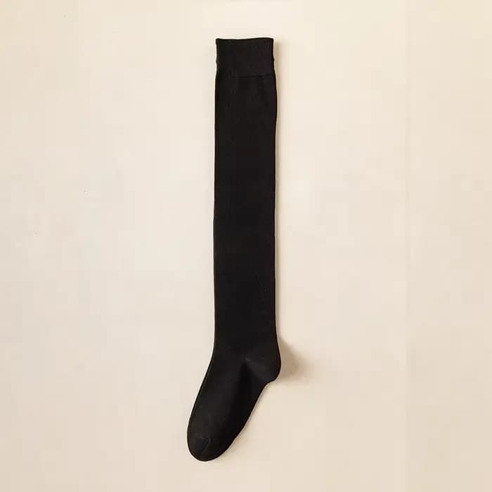 Salina femmes chaussettes coton Tube sur le genou hiver printemps nouvel an couleur unie mode person