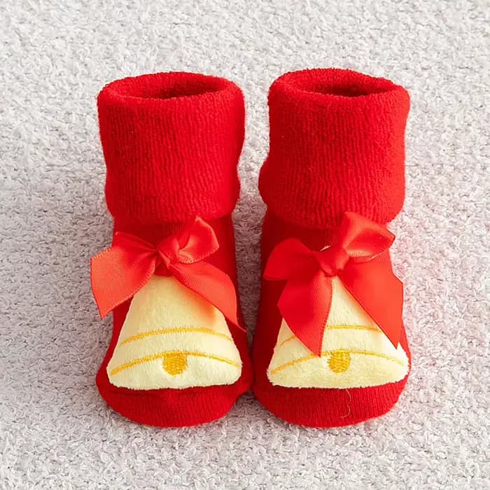 Mignon cadeau de noël tricoté bébé chaussettes nouveau-né enfant en bas âge doux bonhomme de neige c