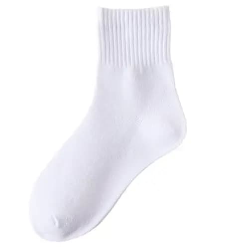 Chaussettes Tube central pour enfants de 3 à 16 ans, chaussettes quatre saisons en coton blanc pour