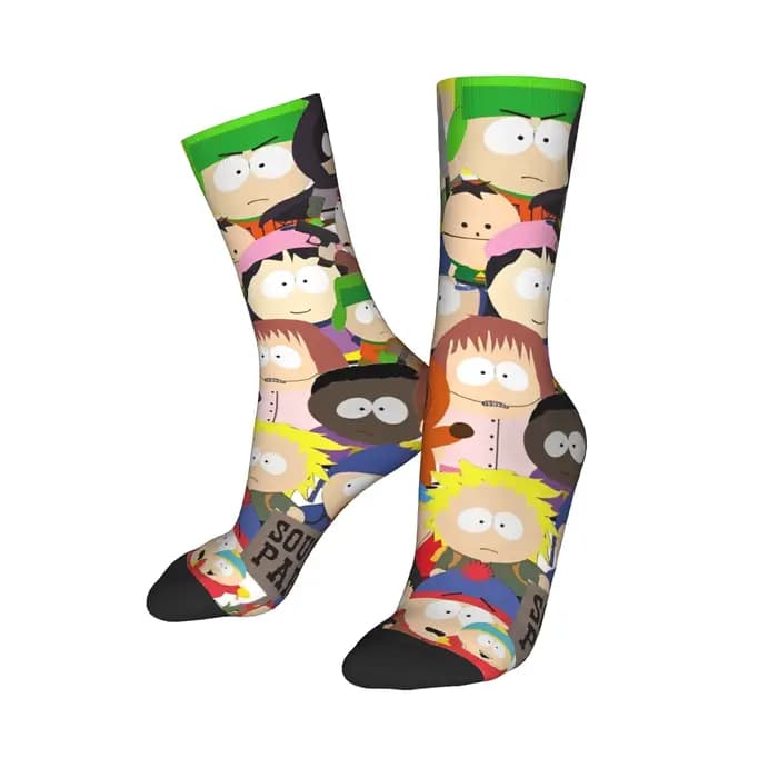 Nouveaux hommes chaussettes décontracté Souths dessin animé parc chaussette Stan Cartman Kyle Kenny haute qualité femmes bas printemps automne hiver
