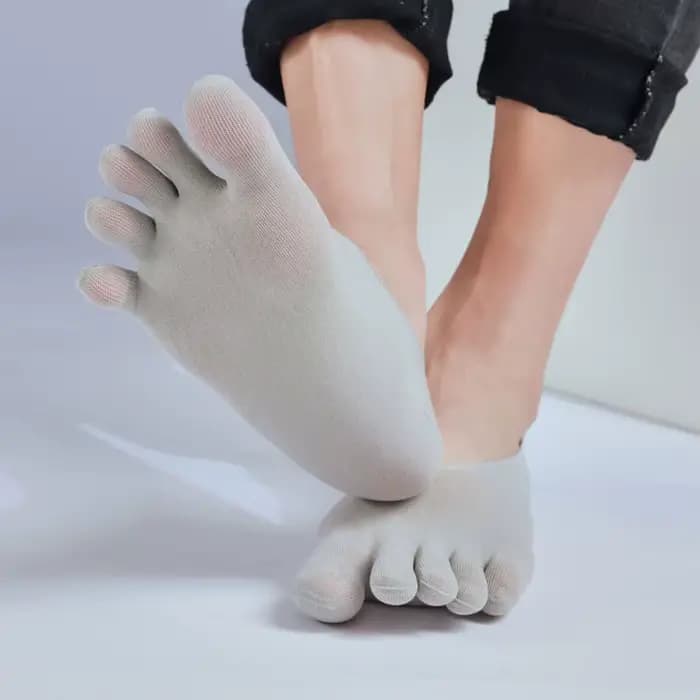 Chaussettes transparentes à cinq doigts pour hommes