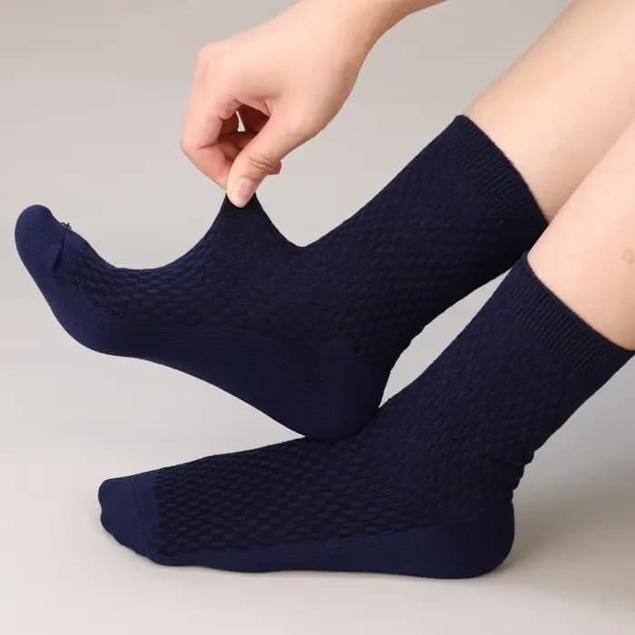 Chaussettes respirantes en Fiber de bambou pour hommes