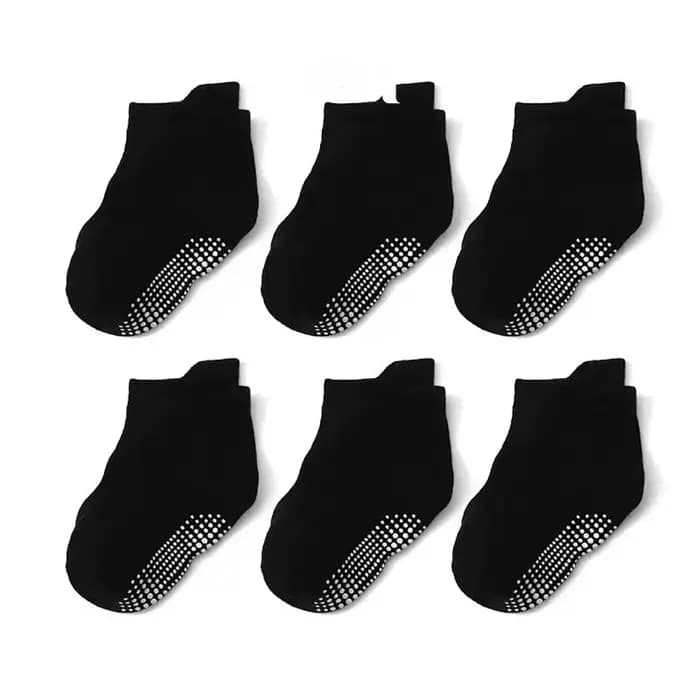 6 paires de chaussettes antidérapantes pour bébés
