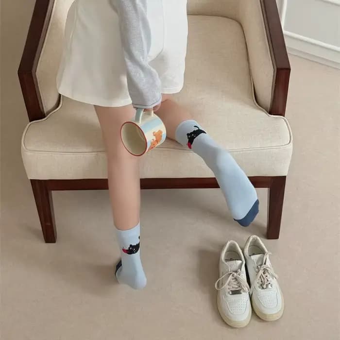 Chaussettes pour femmes mignon nouvelles nouveautés mode coton respirant