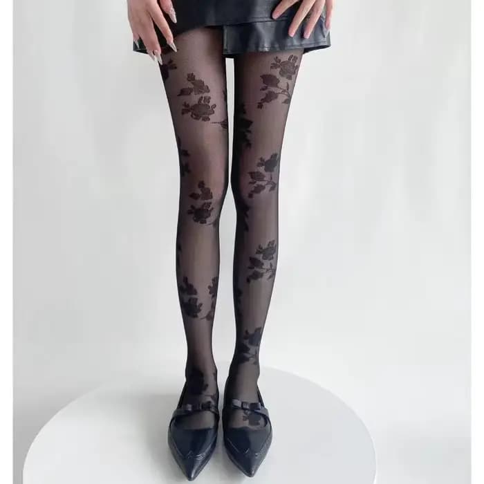 Collants transparents évidés pour femmes