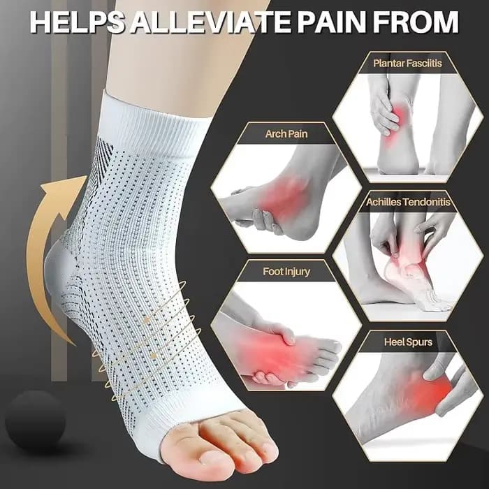 1 paire de chaussettes de neuropathie pour femmes/hommes