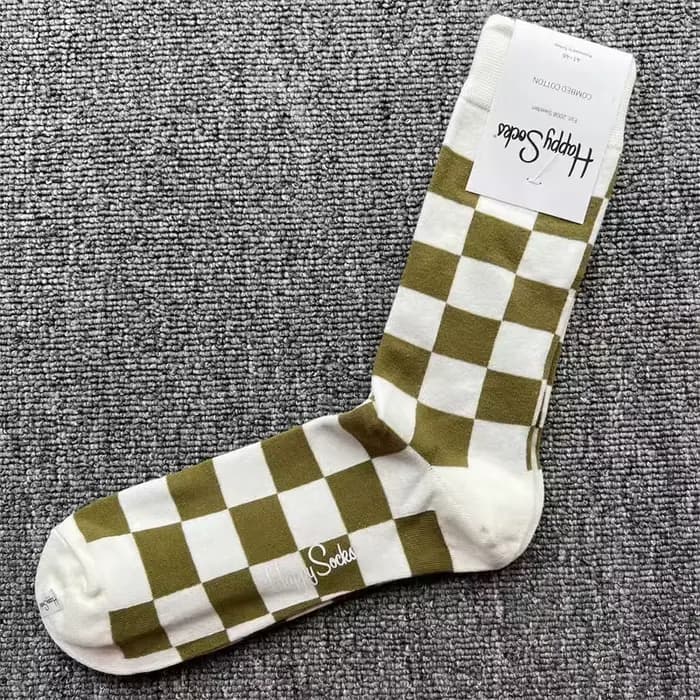 1 paire hommes chaussettes décontracté Gentleman drôle haute qualité couleur Puzzle heureux