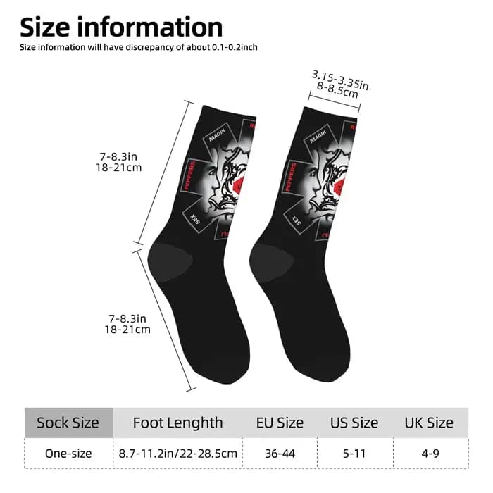 Chaussettes RHCP Red Hot Chili Peppers