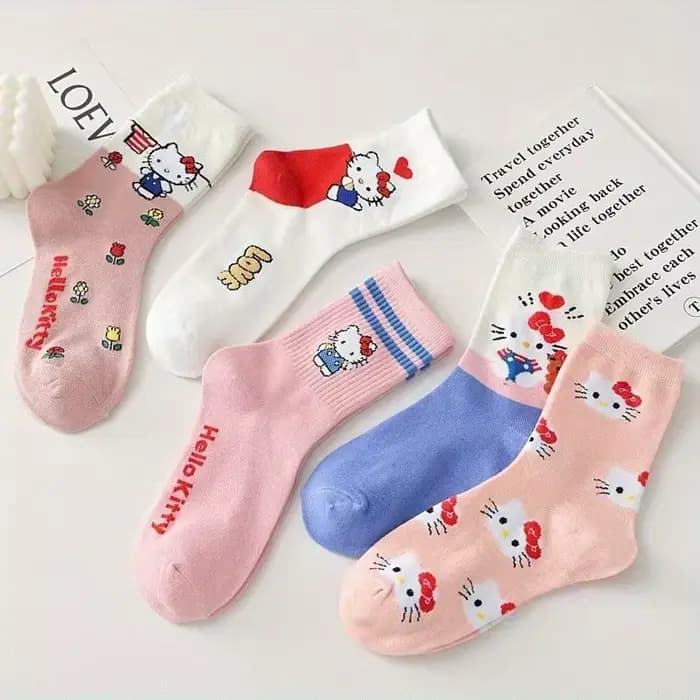 5 paires de chaussettes mignonnes pour l'automne et l'hiver, design doux et confortable pour vous garder au chaud et heureux les jours froids !