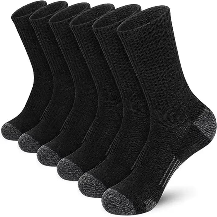 6 paires de chaussettes de cyclisme et de course pour hommes de haute qualité