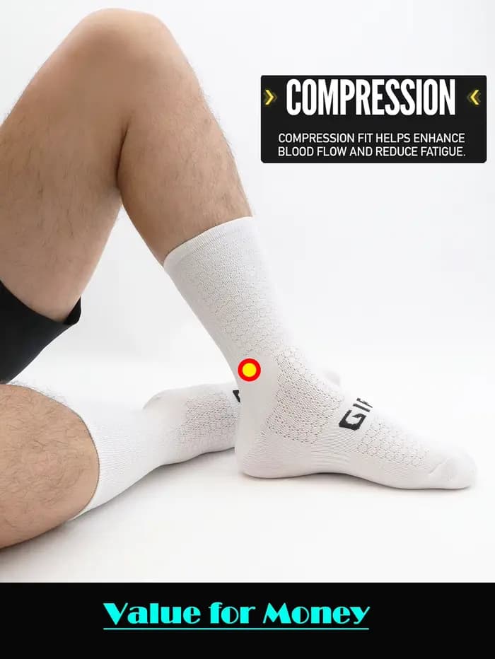 Chaussettes de cyclisme hommes 4 paires/ensemble