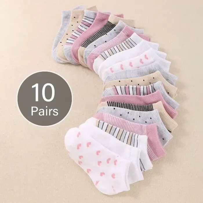 10 paires de chaussettes adorables pour enfants