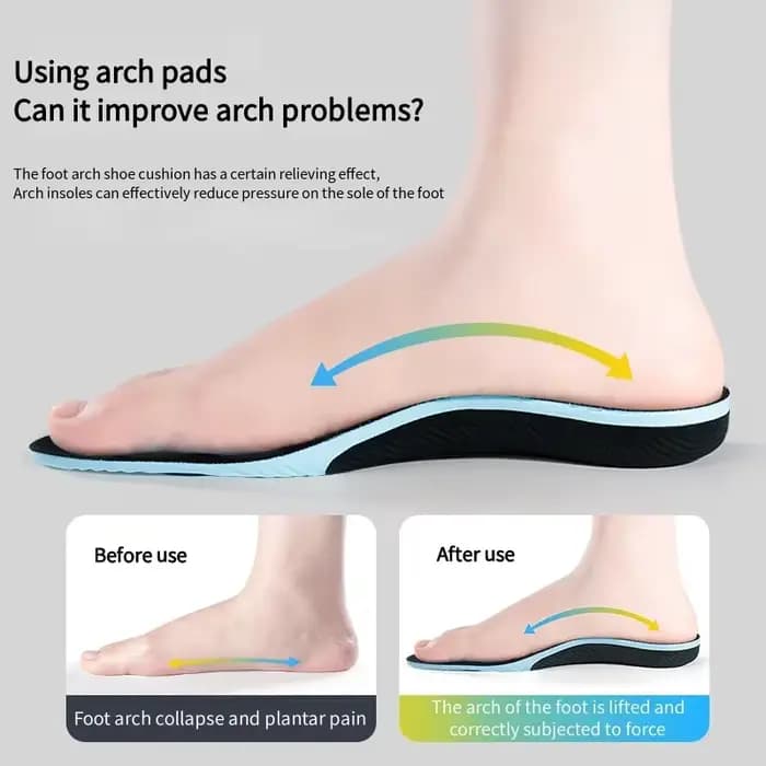 1 paire de chaussures de sport semelles intérieures soutien de la voûte plantaire semelle intérieure pour pieds fasciite