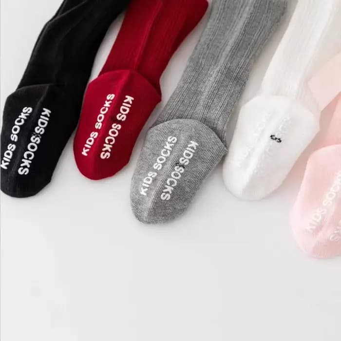 Chaussettes Tube hautes avec nœud papillon rouge