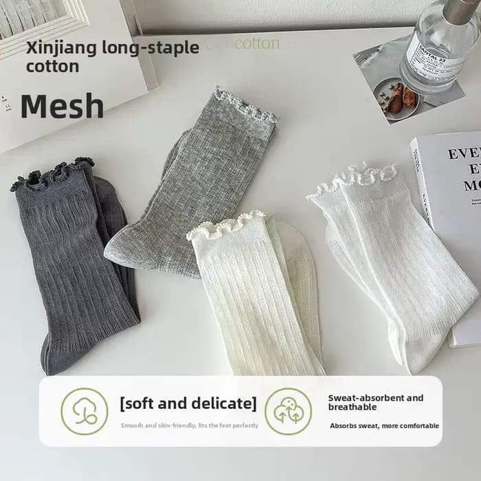 Chaussettes mi-mollet pour femmes