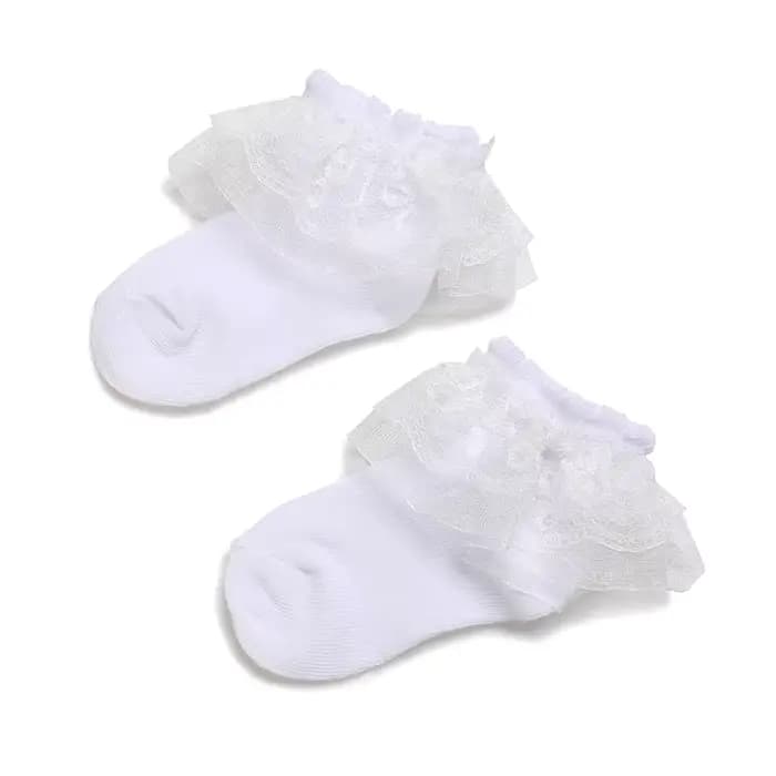 4 paires de chaussettes blanches en coton polyvalentes et adorables pour nouveau-nés garçons et filles de 0 à 1 an