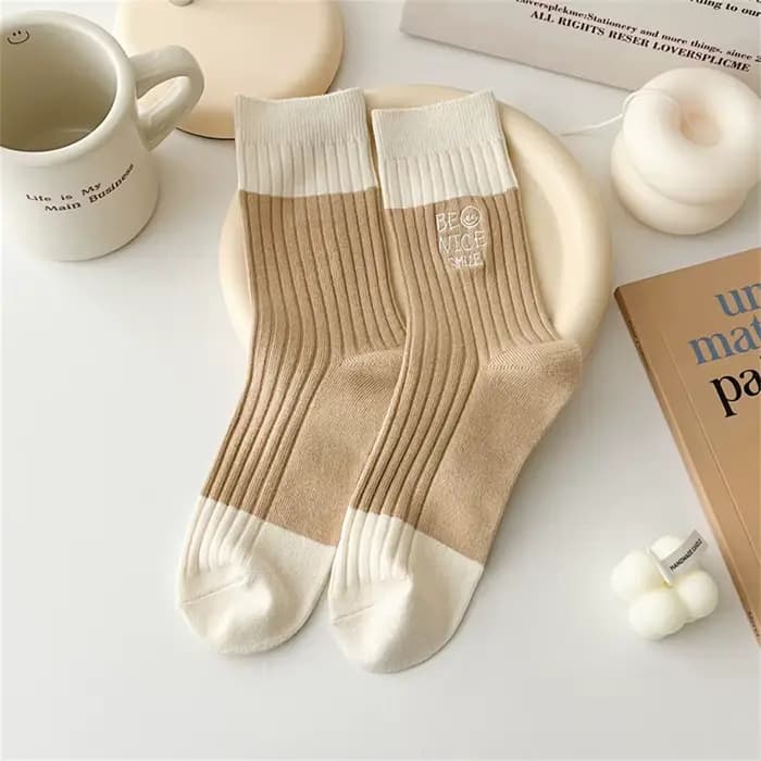 Chaussettes en molleton de coton doux pour femmes