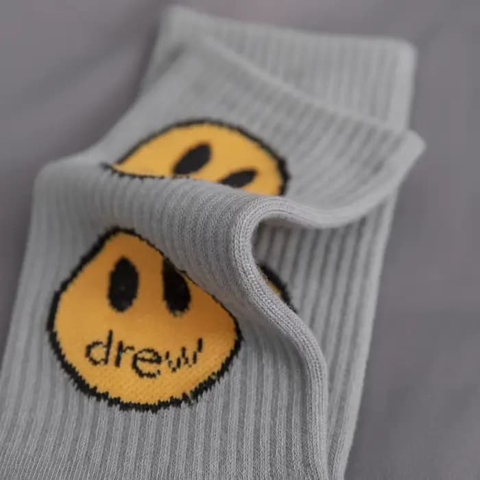Chaussettes en coton à double bordure Drew House