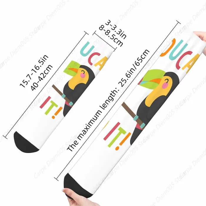 Toucan-Chaussettes drôles pour hommes et femmes