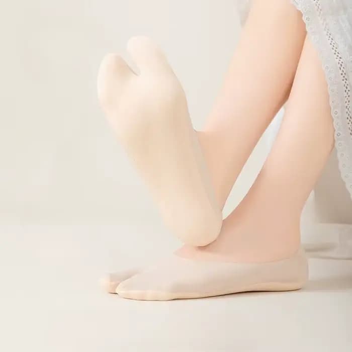 Nouvelles chaussettes Tabi invisibles en Silicone fin