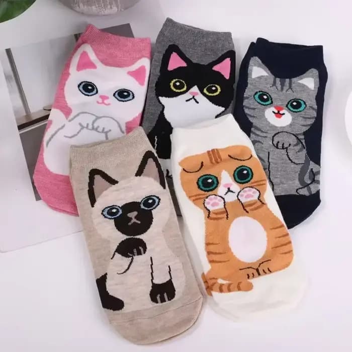 Chaussettes colorées d'animaux mignons pour femmes