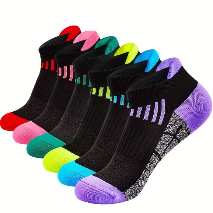 6 paires de chaussettes de compression de sport pour femmes